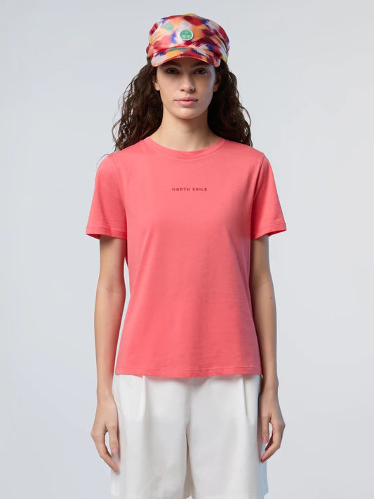 Maglietta North Sails donna – girocollo con logo in rilievo vista fronte