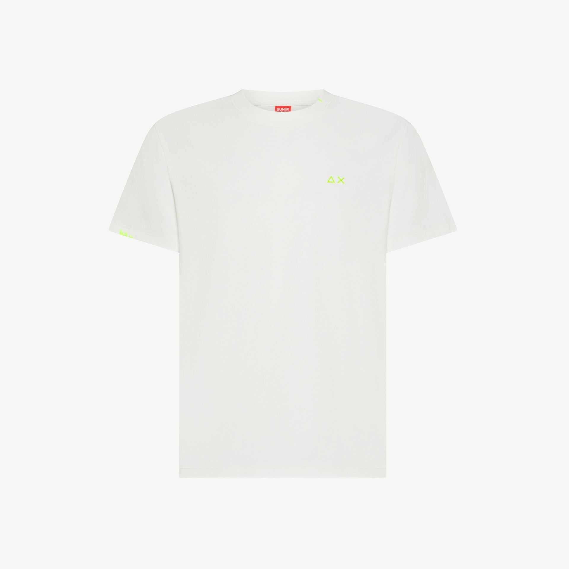 t shirt uomo sun68 bianco panna special dyed