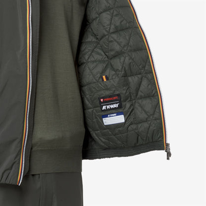 K-WAY JACK PLAIN WARM Green Blackish dettaglio prodotto