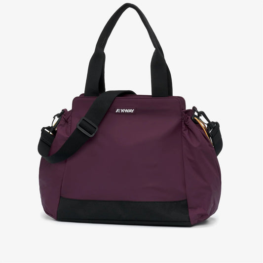 k-way aisy shopping bag donna bordeaux impermeabile