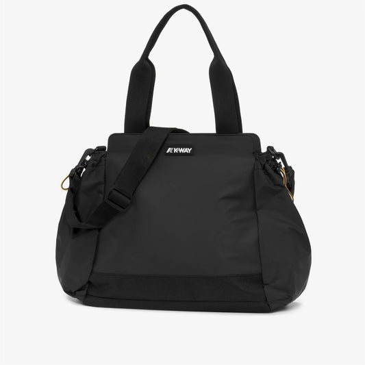 k-way aisy shopping bag donna nera impermeabile