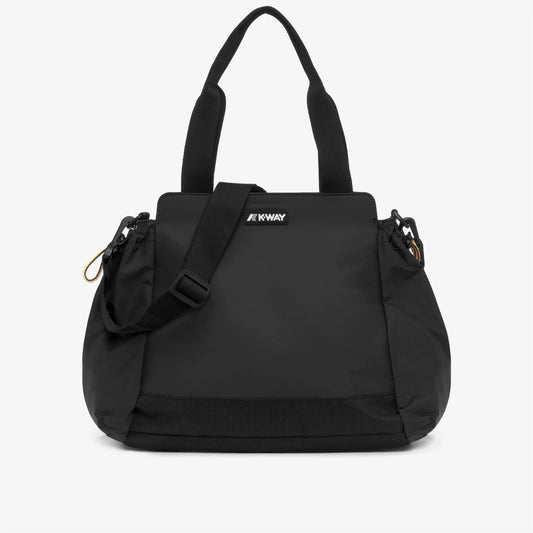 k-way aisy shopping bag donna nera impermeabile