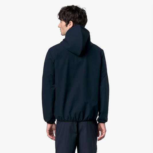 k-way journeer felpa unisex blu depth retro