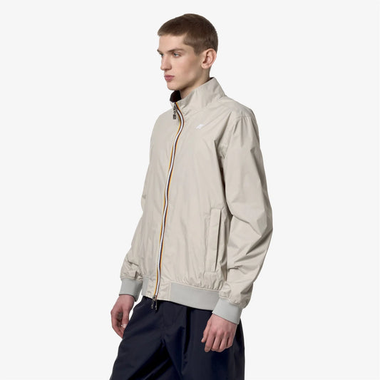 dettaglio polsi in costina giacca K-Way Arsene uomo