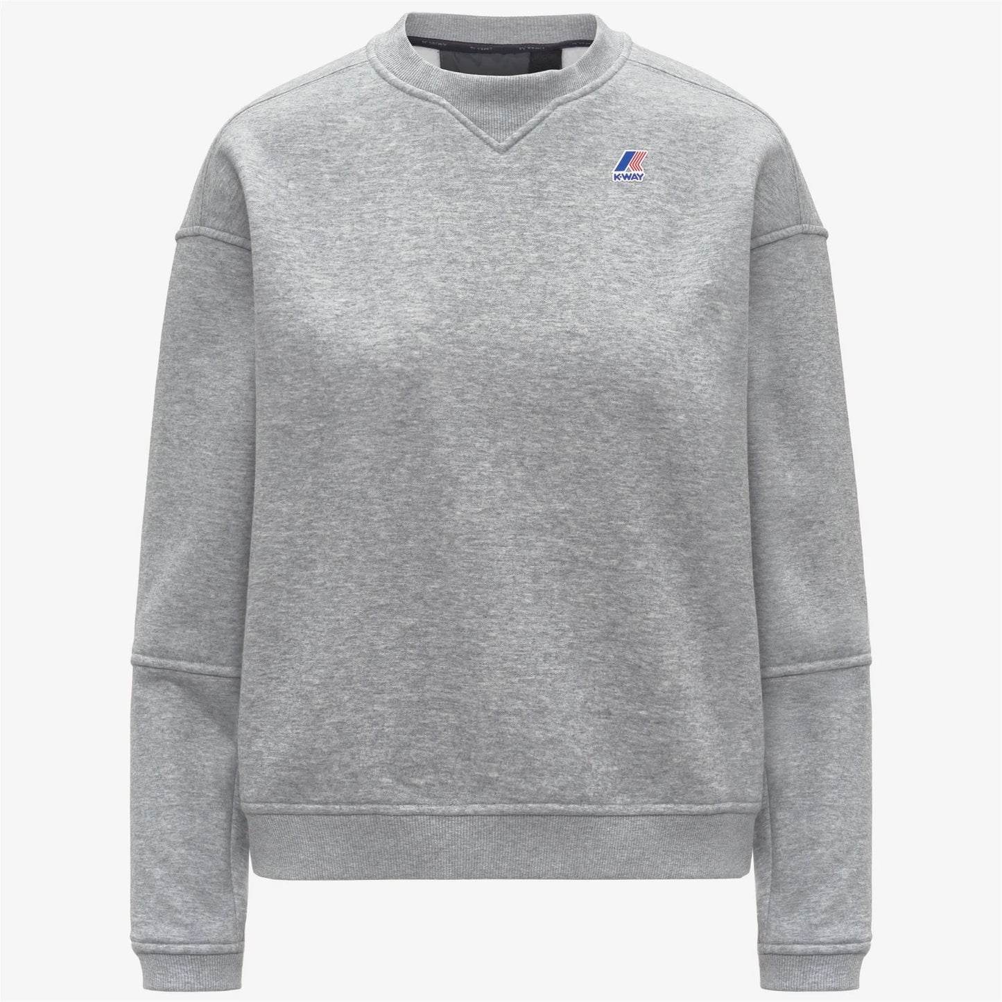 Kway felpa donna girocollo in pile di cotone spazzolato K6127MW AH1