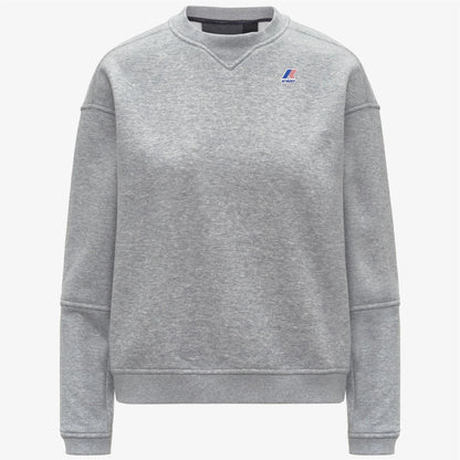 Kway felpa donna girocollo in pile di cotone spazzolato K6127MW AH1