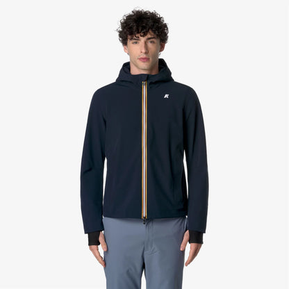 K-WAY Giacca Corto Uomo Urban Blu con Tre Strati di Resistenza all'Acqua Capospalla uomo Jacko Bonded