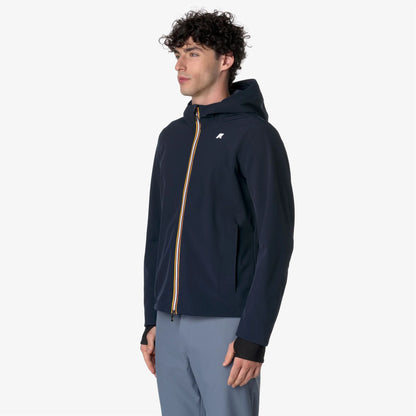 K-WAY Giacca Corto Uomo Urban Blu con Tre Strati di Resistenza all'Acqua Capospalla uomo Jacko Bonded