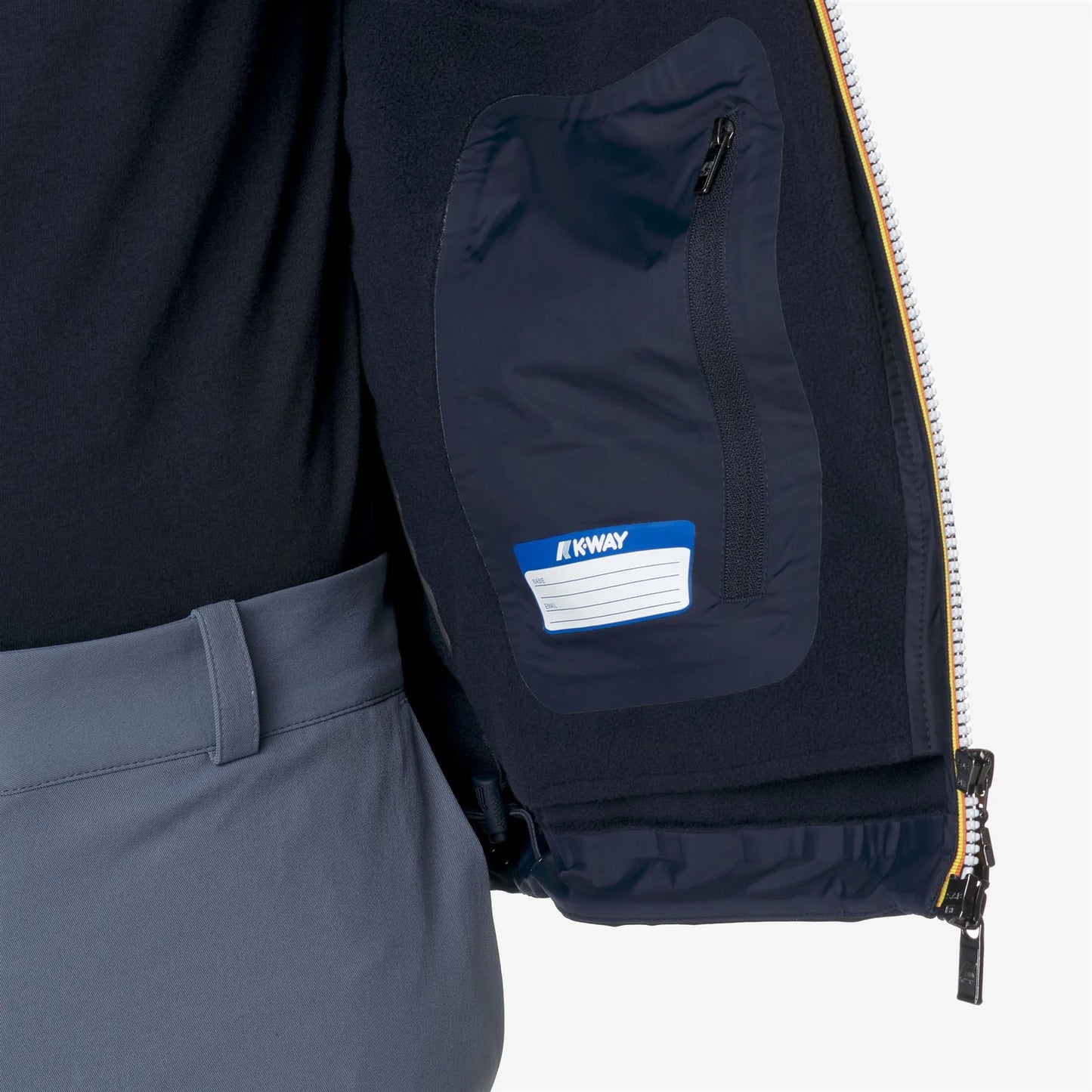 K-WAY Giacca Corto Uomo Urban Blu con Tre Strati di Resistenza all'Acqua Capospalla uomo Jacko Bonded