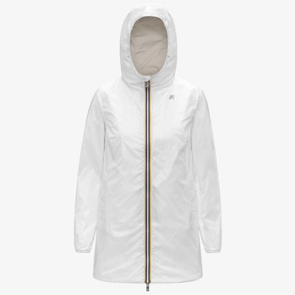 K-Way Sophie Giubbino Donna K7123MW AZJ Giacca Reversibile Impermeabile Media Lunghezza beige/white