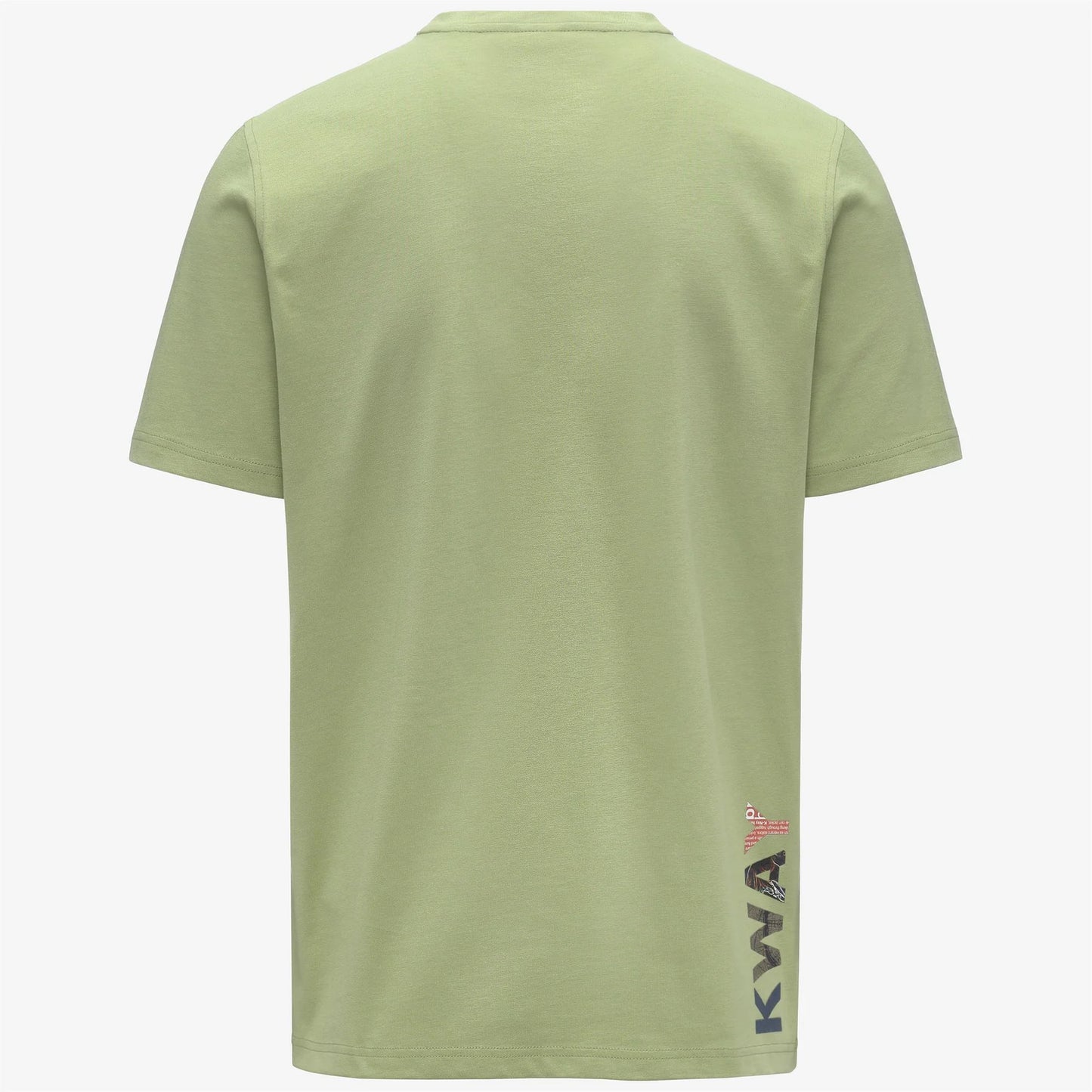 k-way t-shirt uomo odom verde vista posteriore