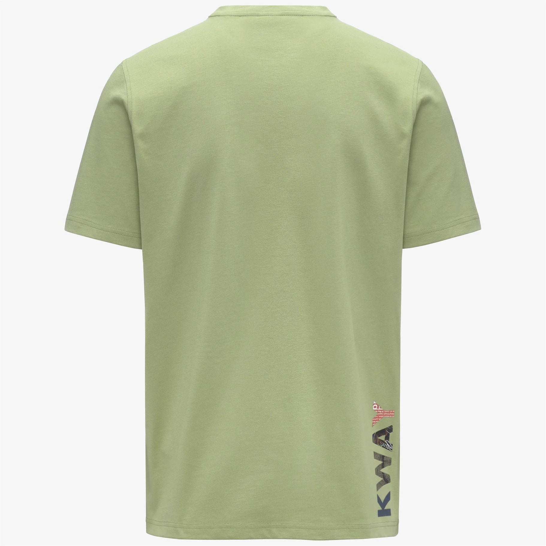 k-way t-shirt uomo odom verde vista posteriore