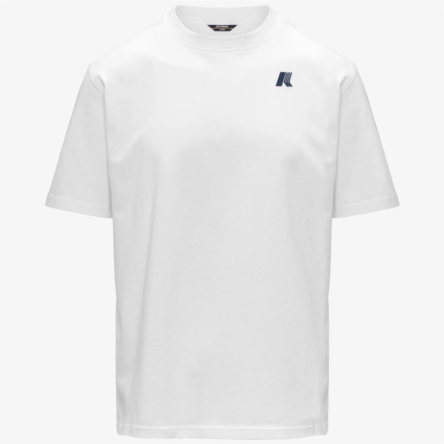 K-Way T-shirt uomo Solo Wave in cotone bianca