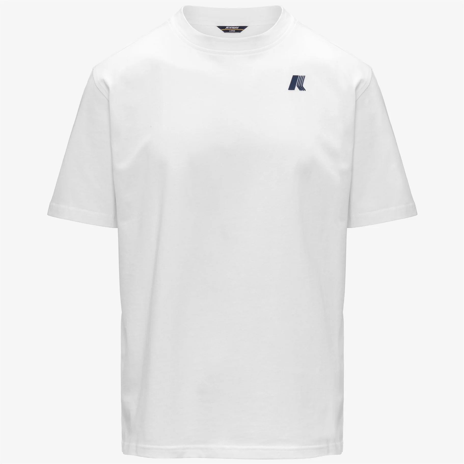 K-Way T-shirt uomo Solo Wave in cotone bianca