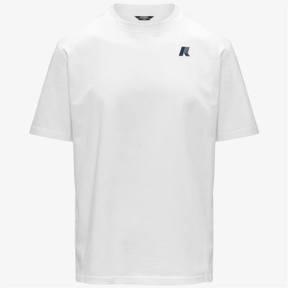 K-Way T-shirt uomo Solo Wave in cotone bianca