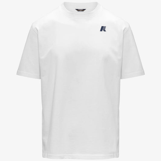 K-Way T-shirt uomo Solo Wave in cotone bianca