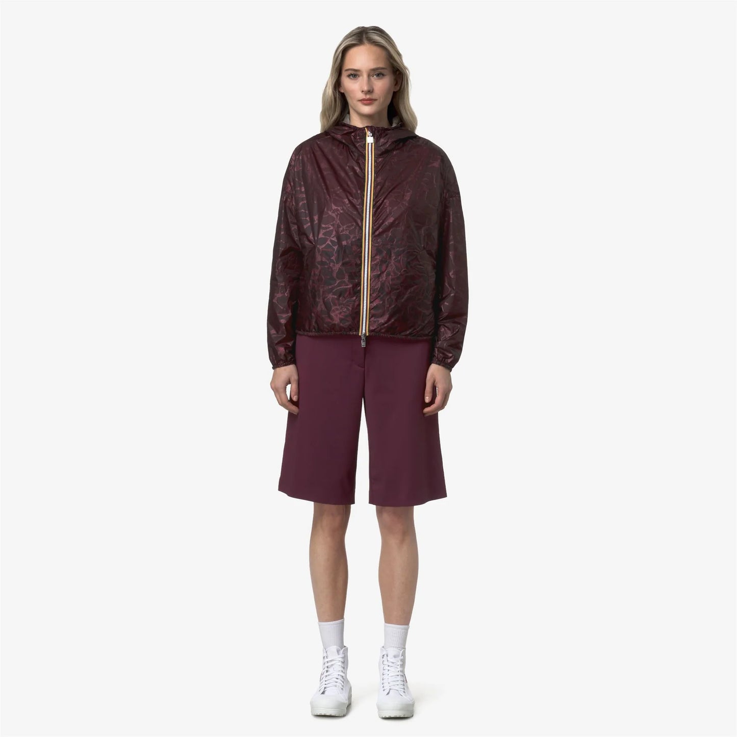 giacca K-Way Laurette Super Light Lami donna reversibile violet beige