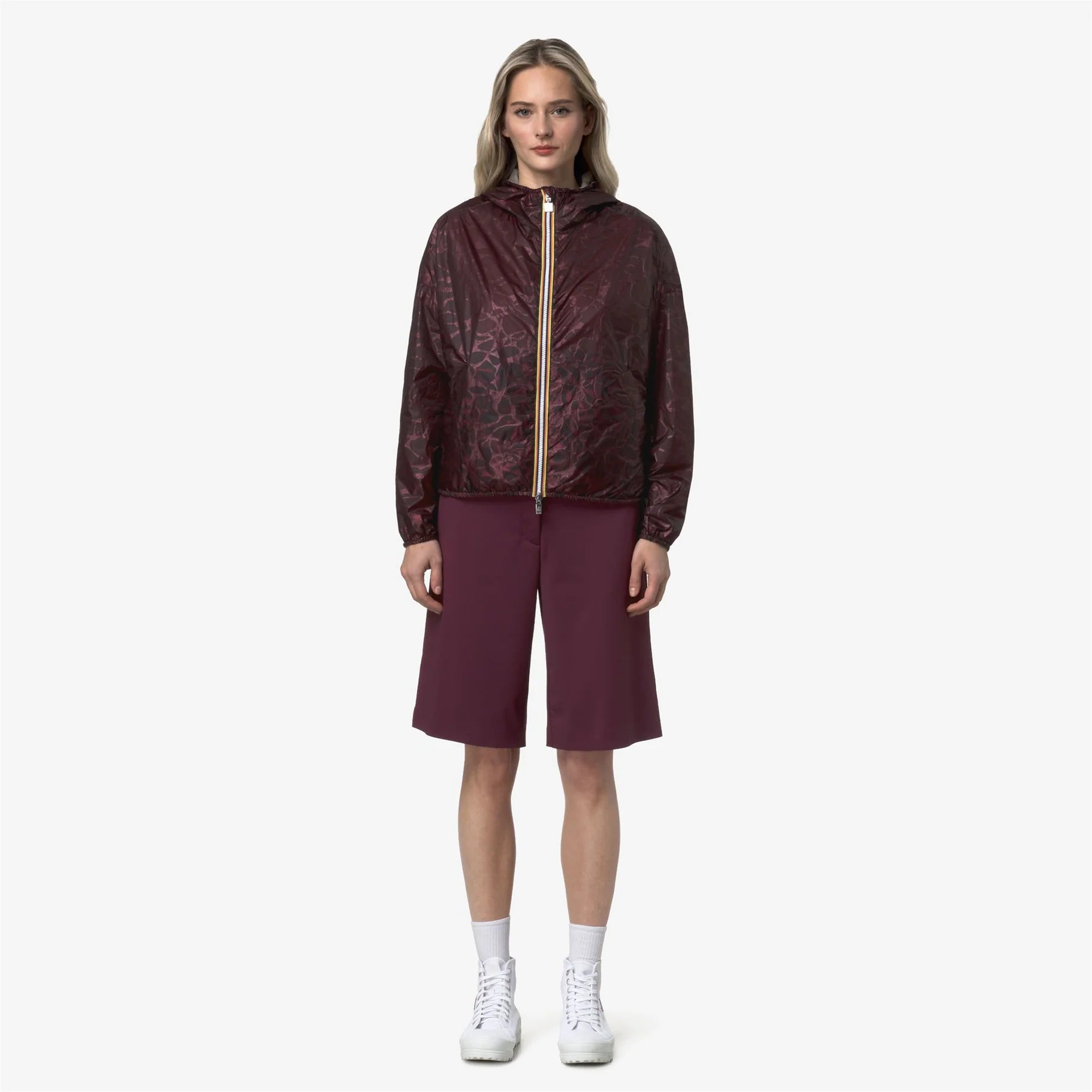 giacca K-Way Laurette Super Light Lami donna reversibile violet beige