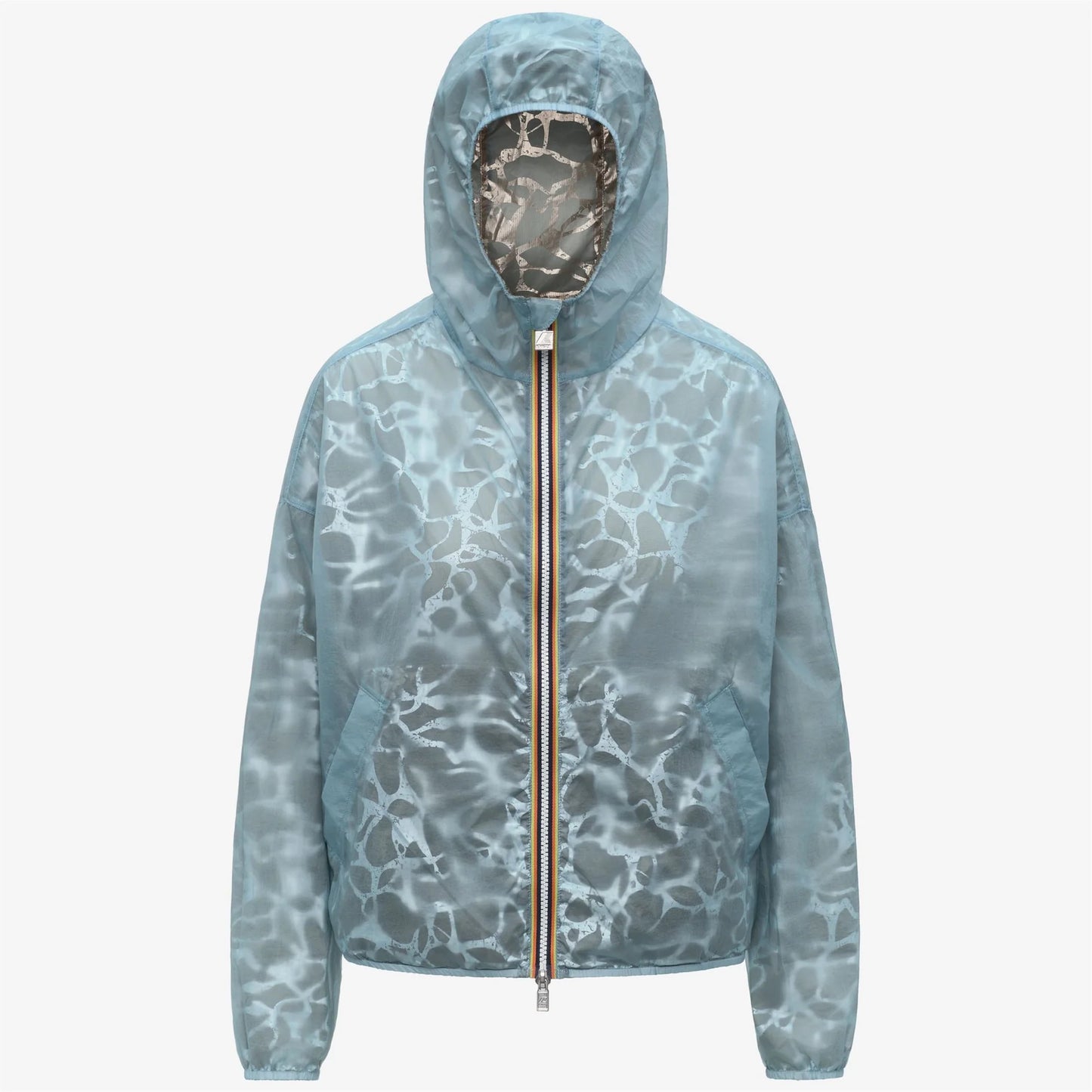 dettaglio cappuccio giacca K-Way Laurette super light
