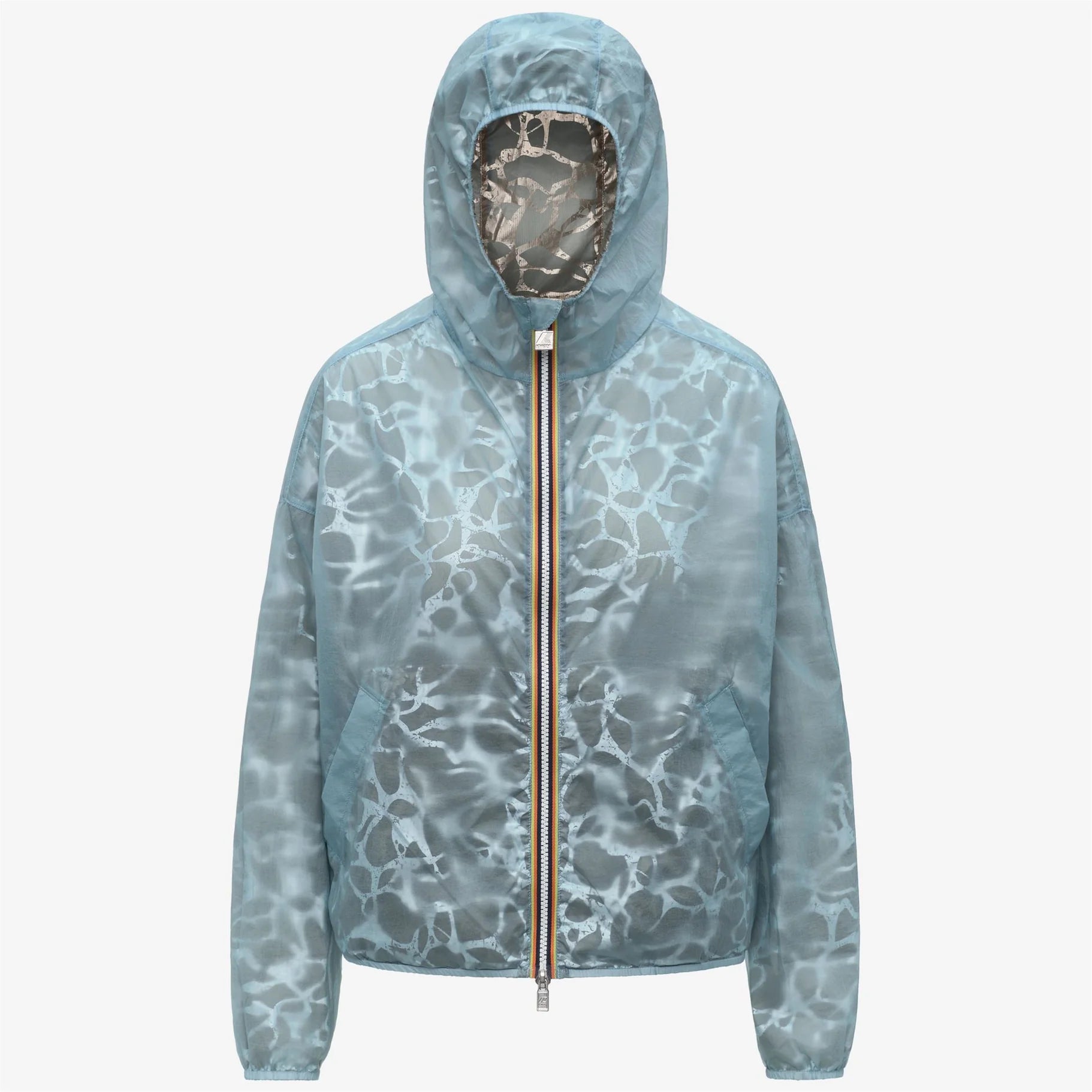 dettaglio cappuccio giacca K-Way Laurette super light