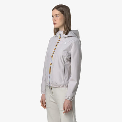 K-WAY Giacca Corto Capospalla Donna Impermeabile beige con Tessuto Elasticizzato - Lily stretch poly jersey