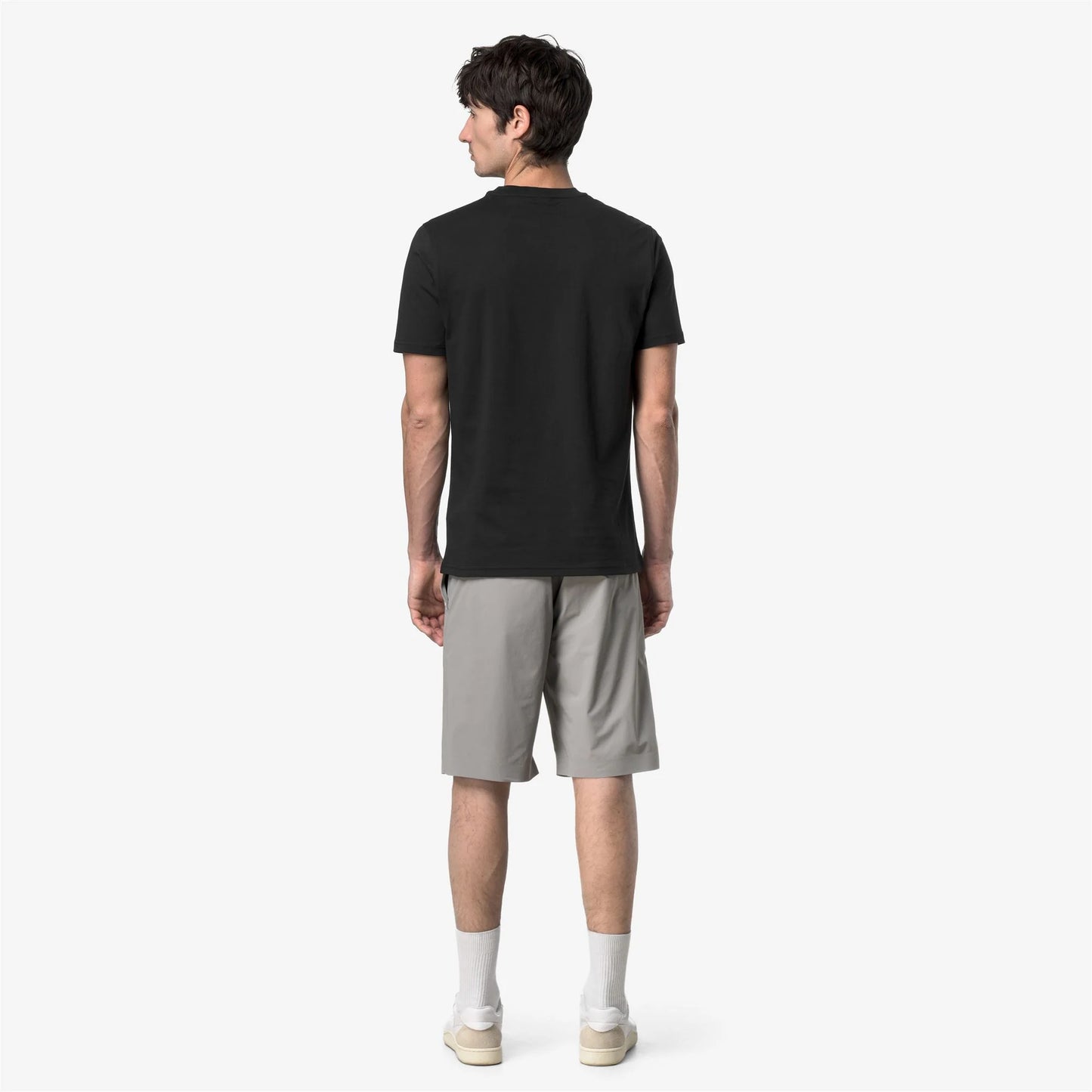 K-way T-shirt uomo Odom Jersey Micro Lettering Slim K81489W