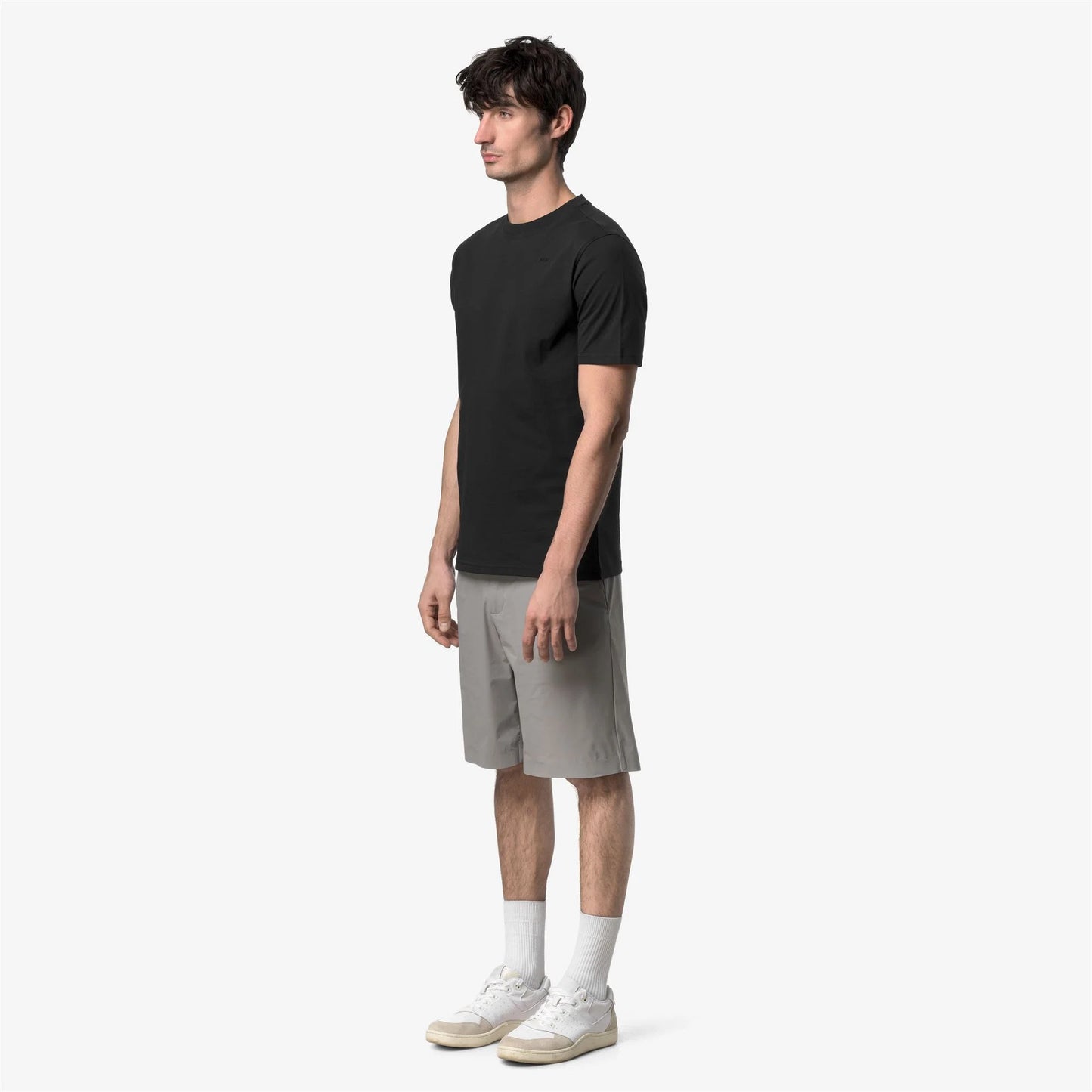 K-way T-shirt uomo Odom Jersey Micro Lettering Slim K81489W