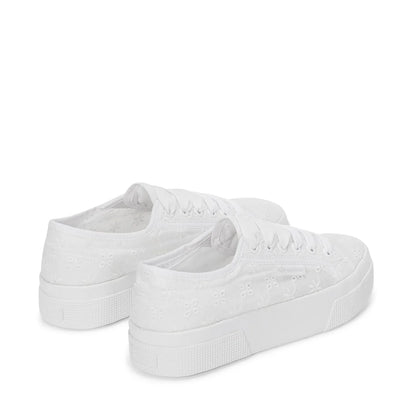 Superga scarpa donna Sneakers con Zeppa Floreali Bianche da Donna per Tempo Libero
Flower Sangallo 2740