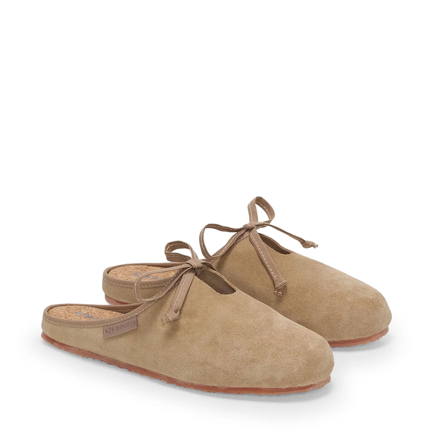 Ballerine Donna Superga S31615W slipper in pelle scamosciata – Beige