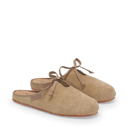 Ballerine Donna Superga S31615W slipper in pelle scamosciata – Beige