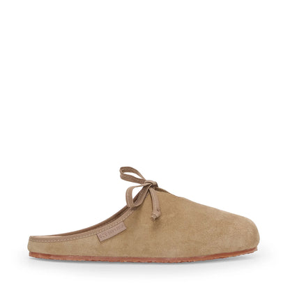 Ballerine Donna Superga S31615W slipper in pelle scamosciata – Beige