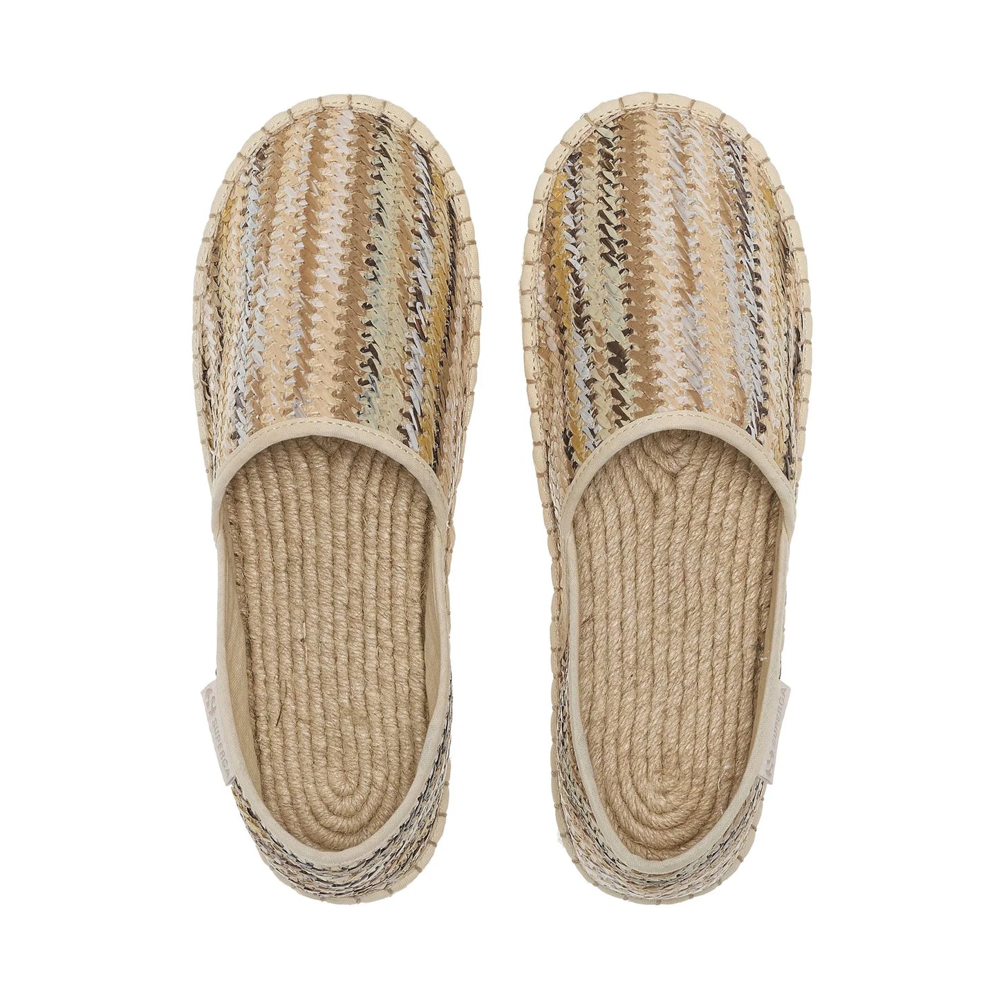Women's Superga S7143JW A0E slip-on raffia espadrilles – Beige