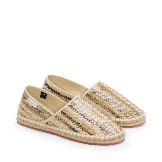 Espadrillas Donna Superga S7143JW A0E slip-on in rafia – Beige