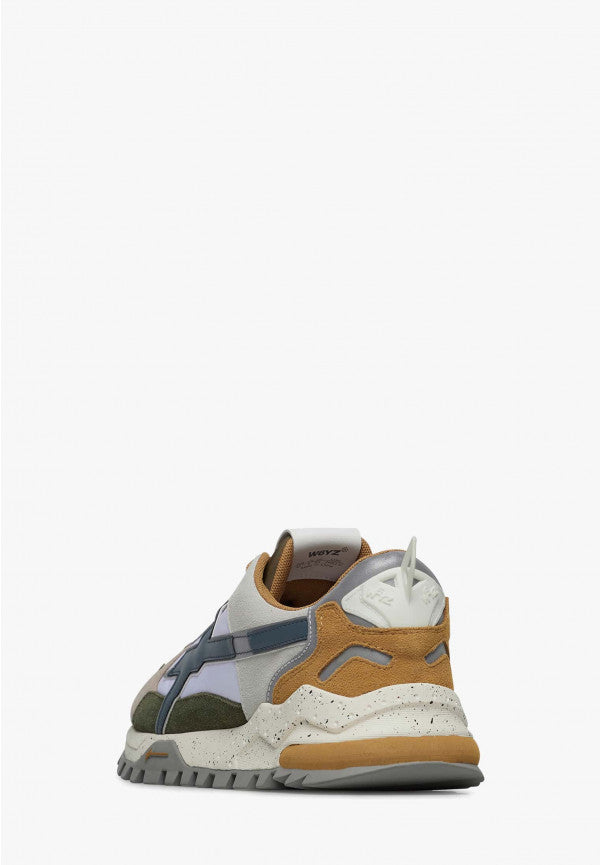 W6yz scarpe uomo Yak Sneakers in tessuto tecnico e suede_beige_2