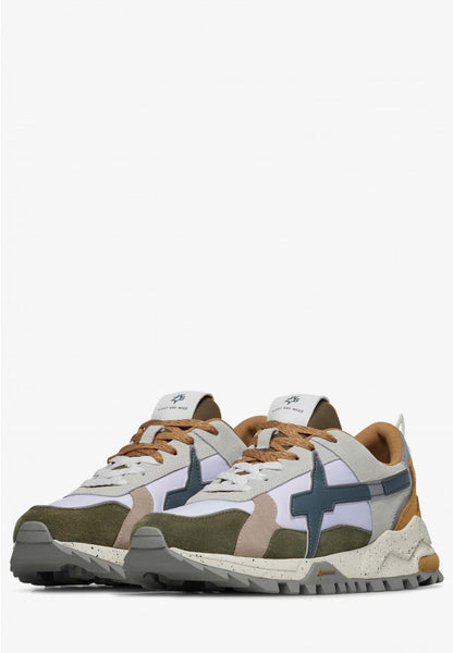 W6yz scarpe uomo Yak Sneakers in tessuto tecnico e suede_beige_3