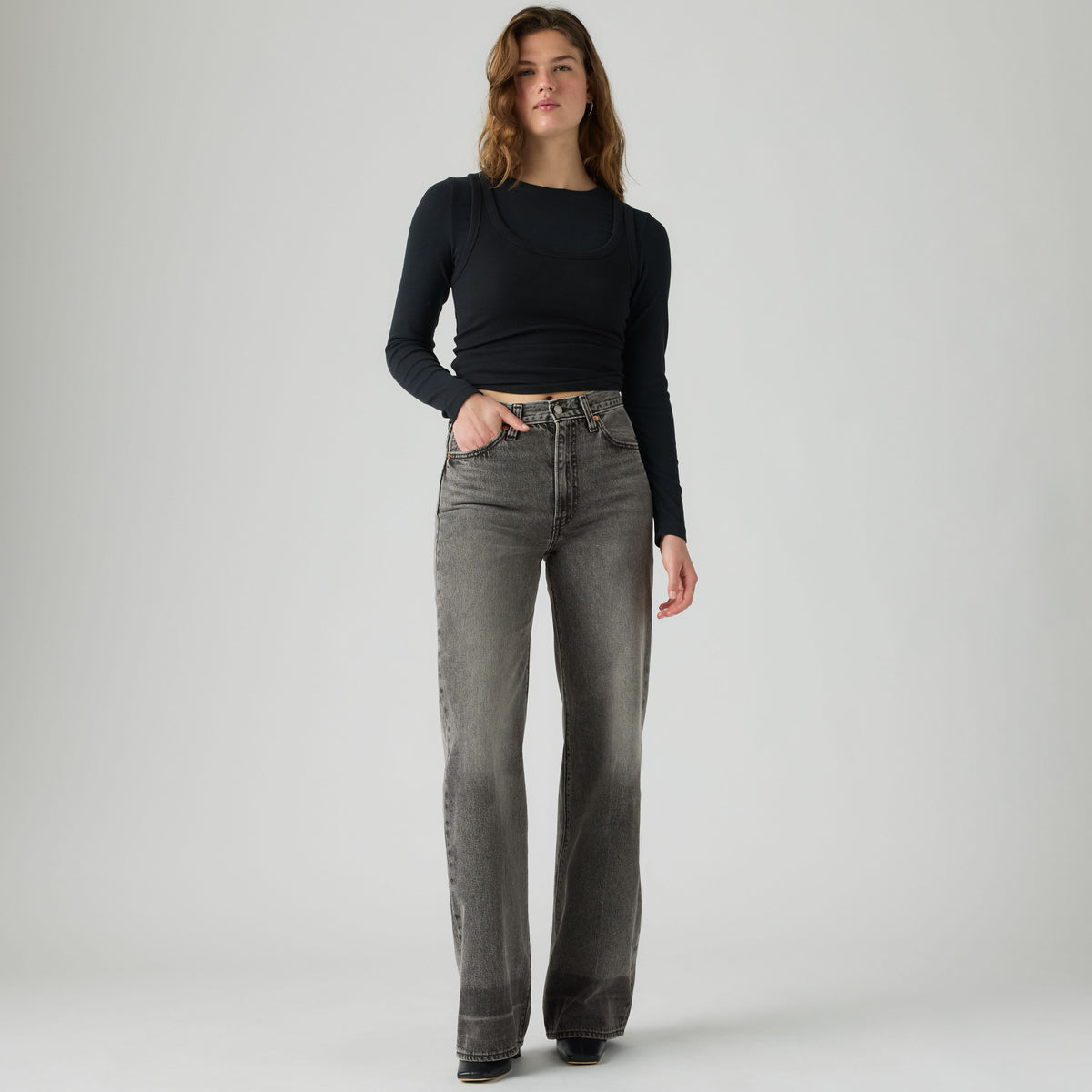 Levi's Jeans donna Ribcage A Gamba Ampia A60810093 - immagine 2