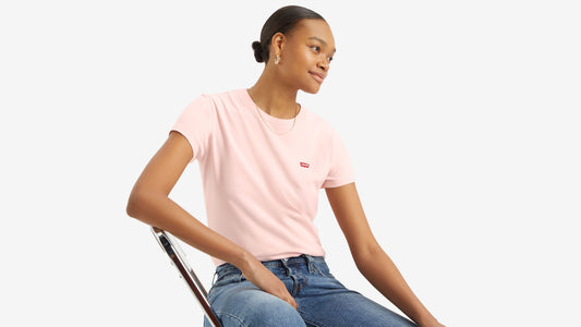 T-shirt donna Levi’s Perfect Tee rosa girocollo