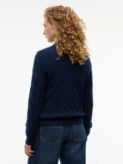 Tommy Hilfiger Maglia donna Pullover in maglia di pura lana intrecciata WW0WW43586C1G - immagine 4