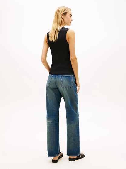 tommy hilfiger canotta donna nera vista posteriore