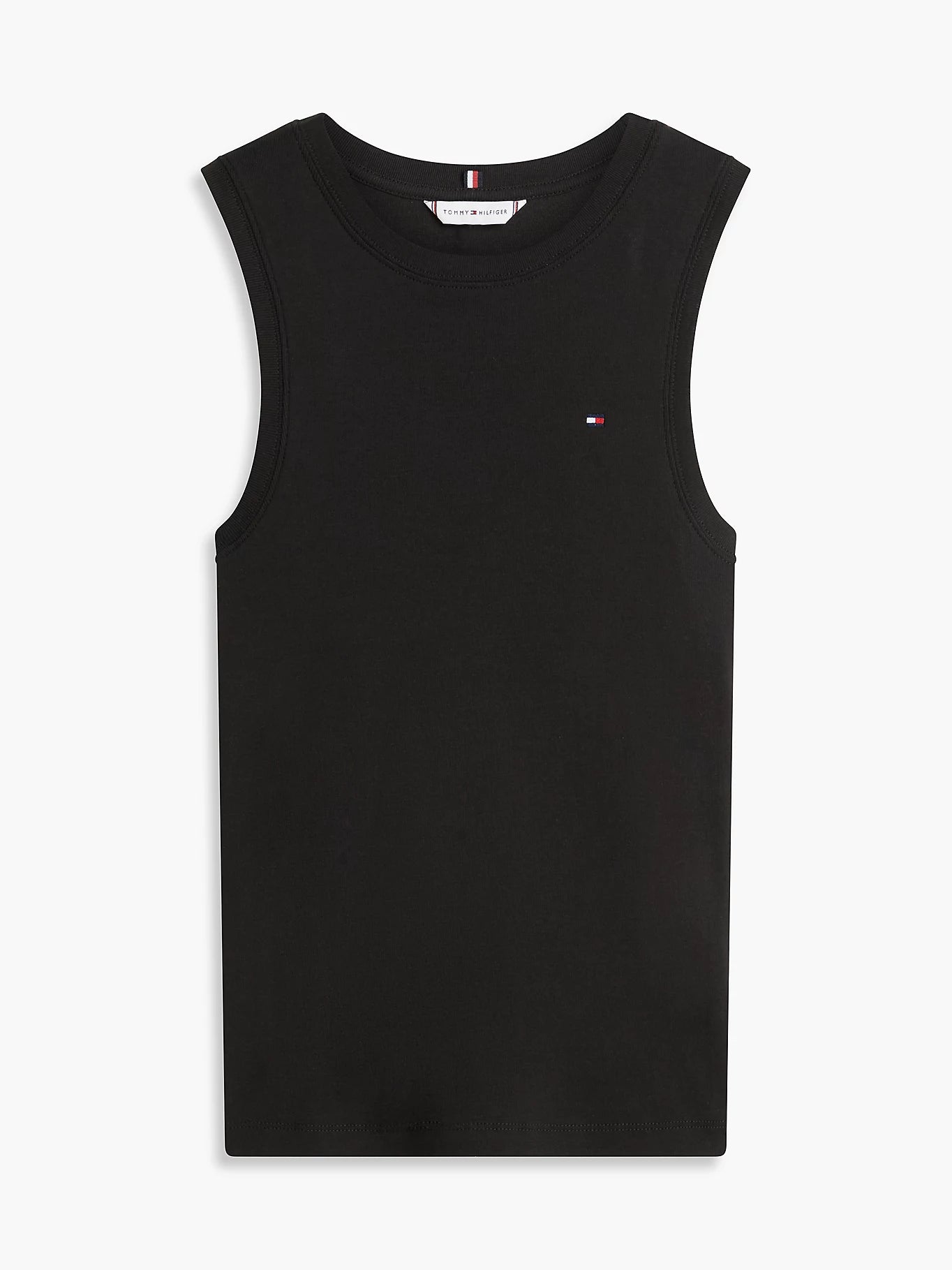 tommy hilfiger canotta donna nera prodotto isolato