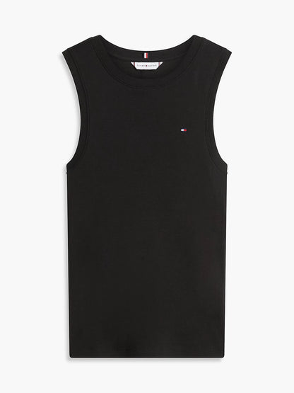 tommy hilfiger canotta donna nera prodotto isolato