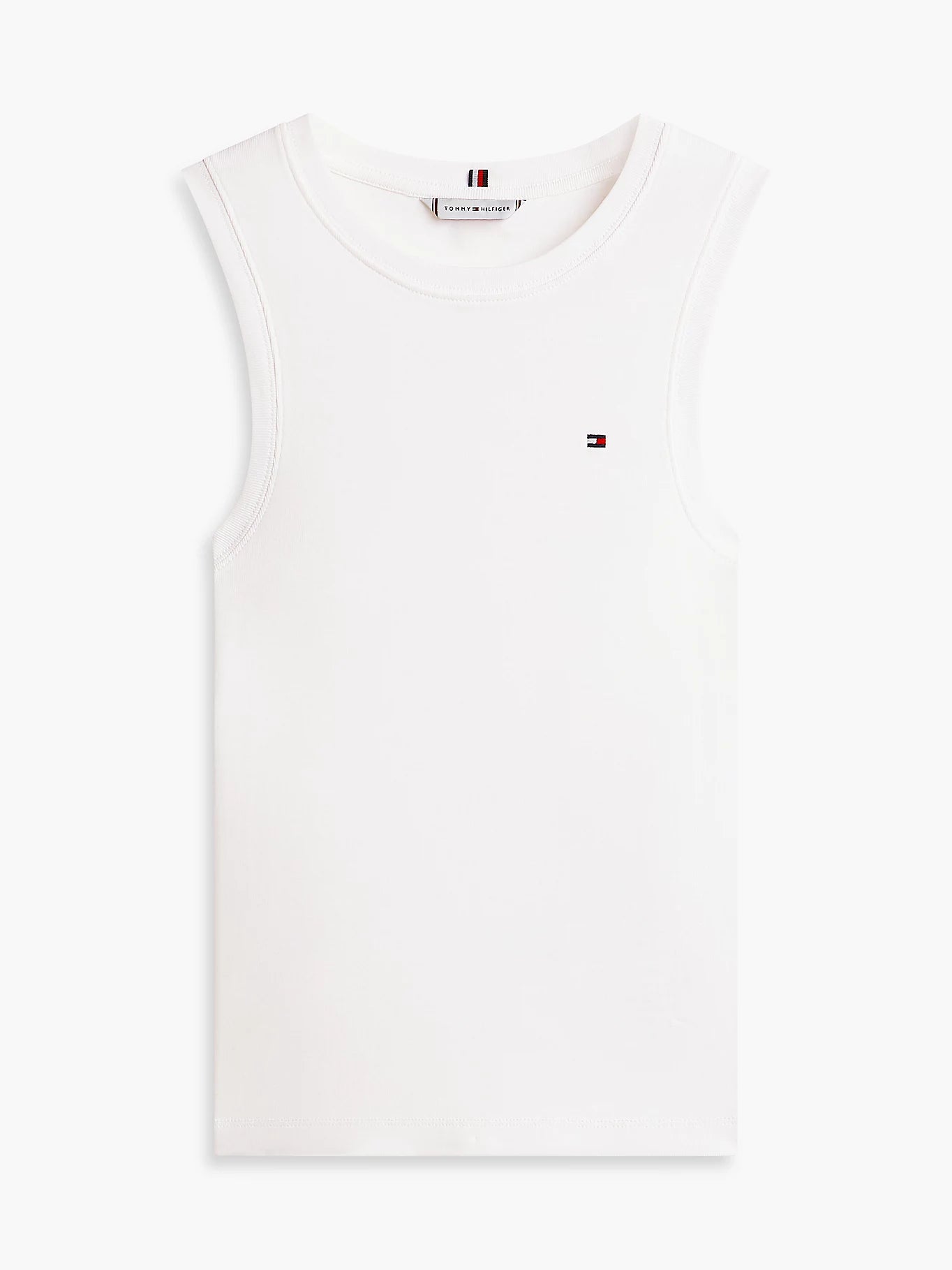 tommy hilfiger canotta donna bianca prodotto isolato