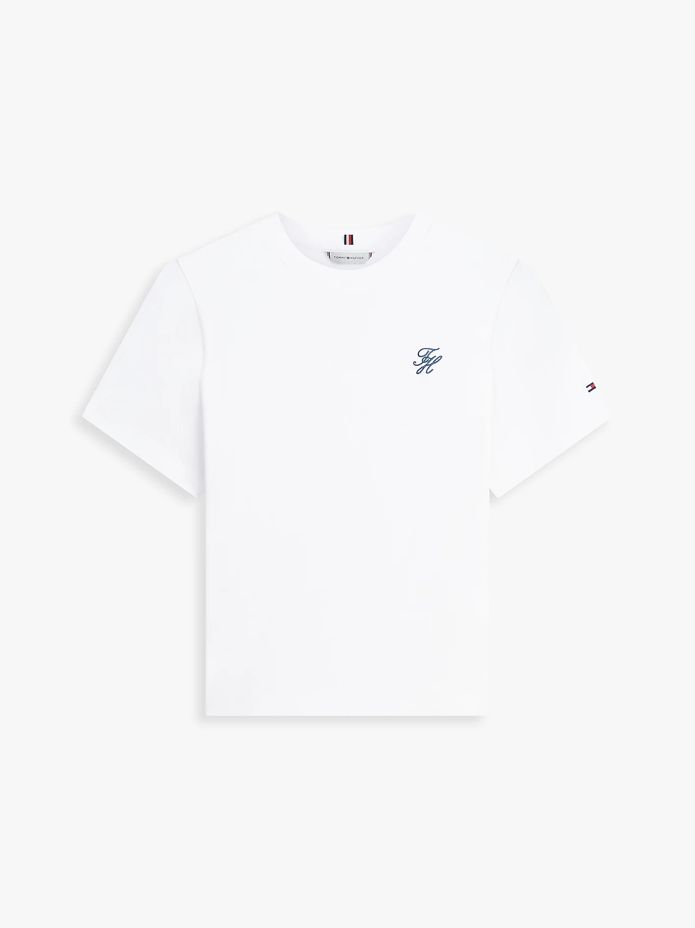 tommy hilfiger t shirt donna bianca prodotto isolato