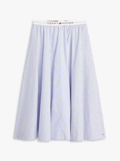gonna Tommy Hilfiger dettaglio bandierina ricamata fondo