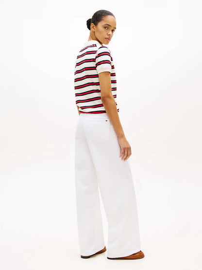 tommy hilfiger polo donna righe vista posteriore