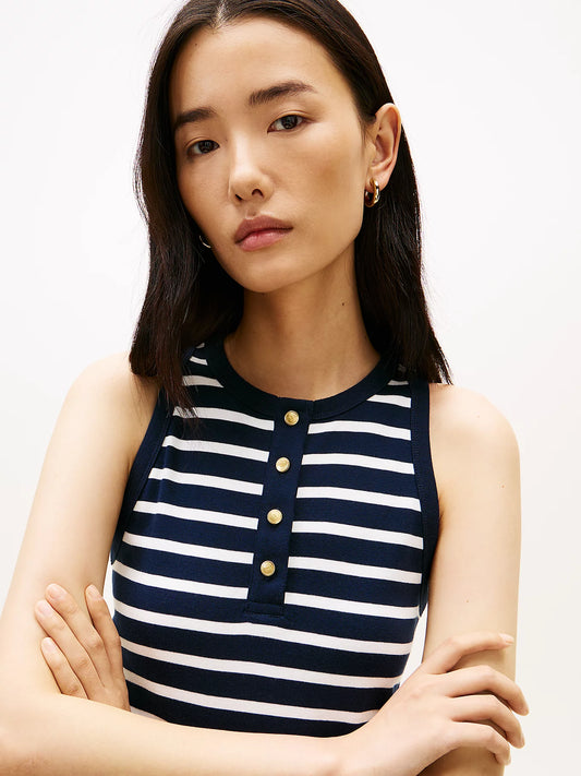 tommy hilfiger abito donna dettaglio bottoni dorati