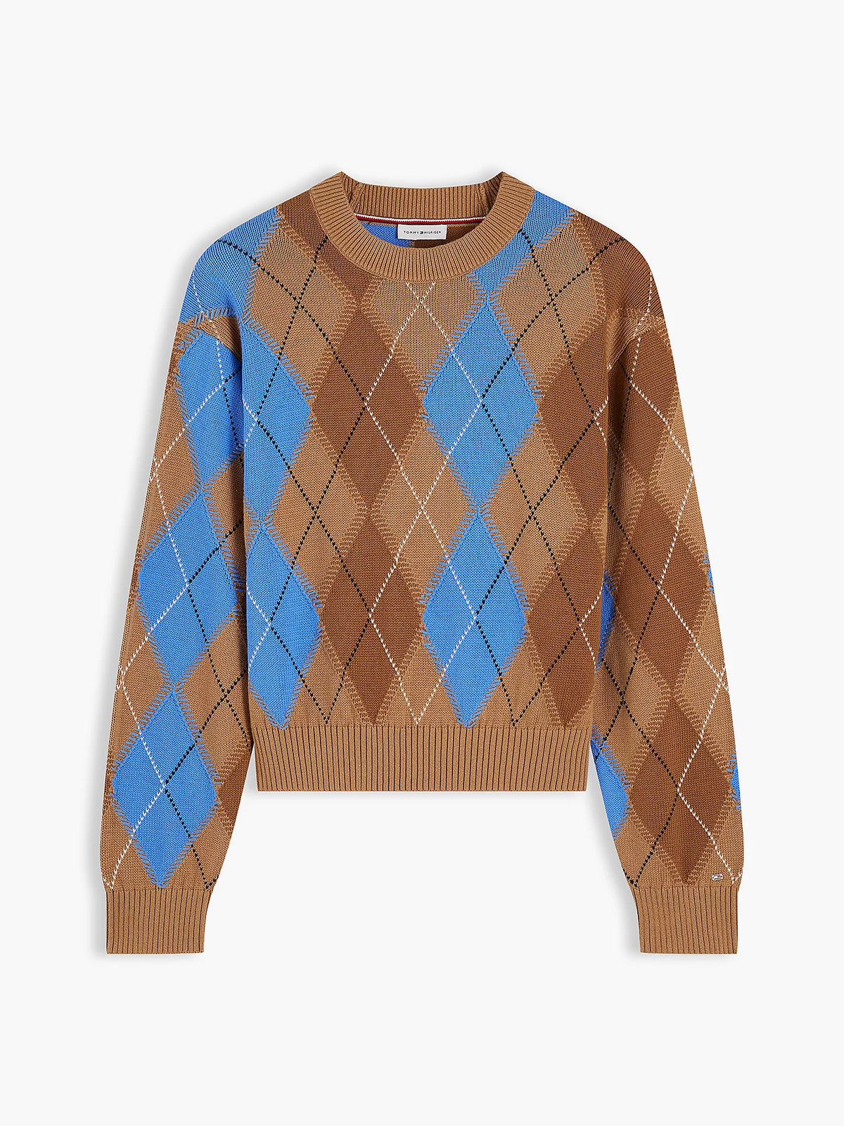 Tommy Hilfiger maglia donna Pullover relaxed fit con motivo a rombi WW0WW513850HH - immagine 5