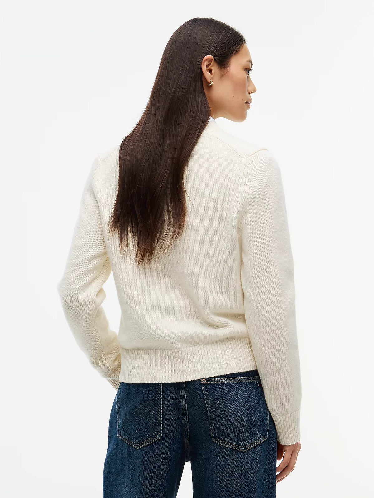 Tommy Hilfiger maglia donna Pullover con cashmere e bandierina ricamata WW0WW51450Z00 - immagine 4