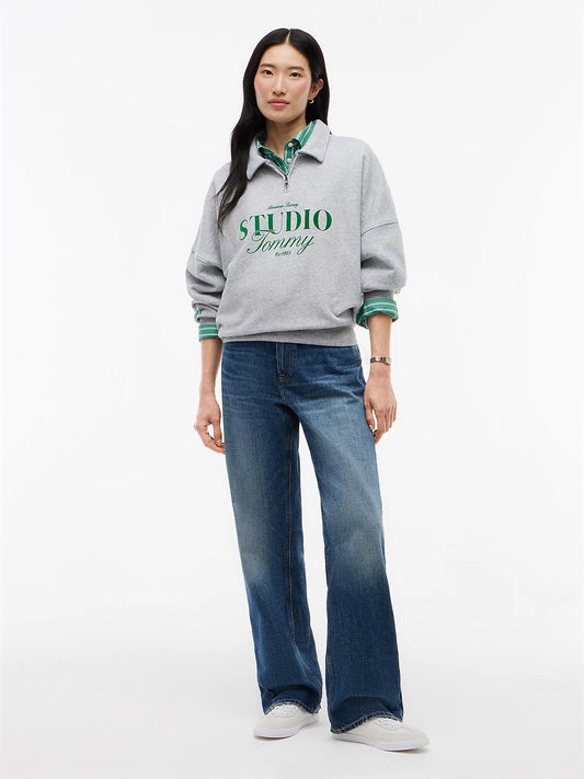 Tommy Hilfiger Felpa Donna relaxed fit con colletto a polo e zip
WW0WW51595PKH