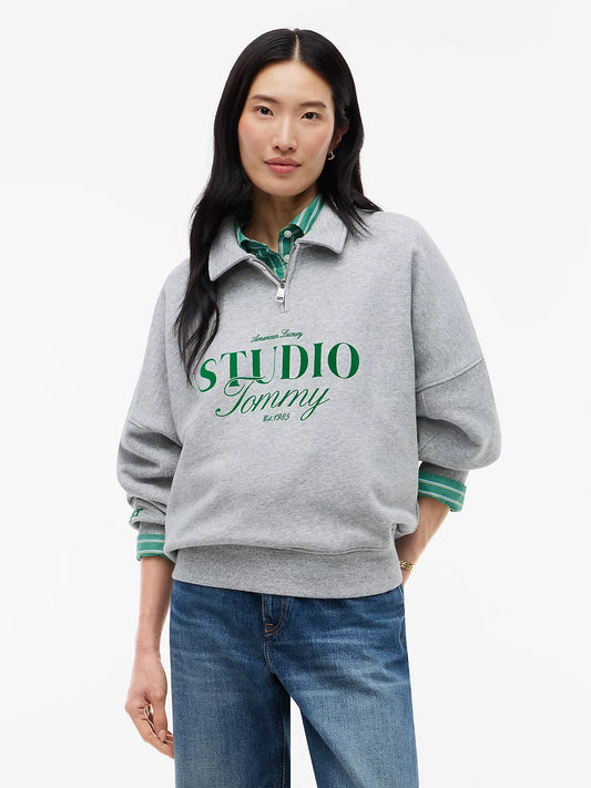 Tommy Hilfiger Felpa Donna relaxed fit con colletto a polo e zip
WW0WW51595PKH